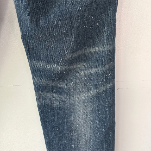 Scotch & Soda Women's Blue Ankle Jeans With White Speckles ~ Size 27 - Picture 9 of 12